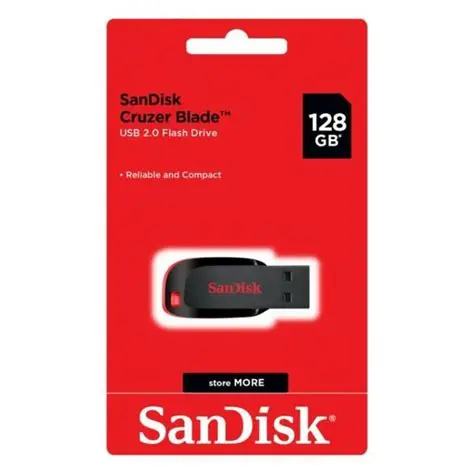 sandisk cruzer Blade pendrive 2.o 128gb