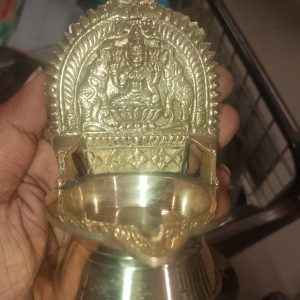 Kamatchi mata brass pooja lamp