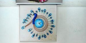 Wall clock unique peacock 🦚 design